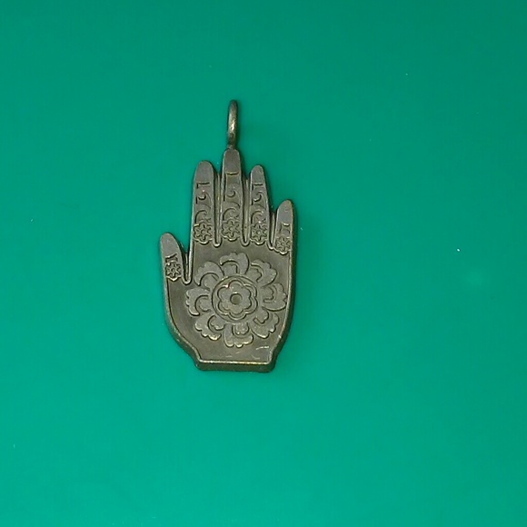 Jewelry - Palm-reader CHARM PENDANT pewter